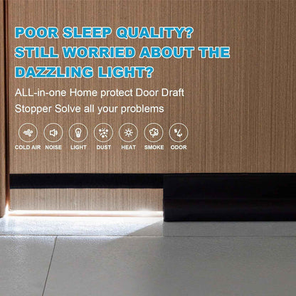 HomeProtect Draft Stopper for Bedroom Door – Block Nighttime Noise and Light for Deeper, Restorative Sleep