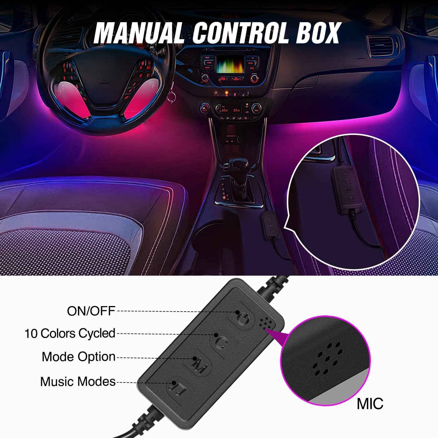 Nilight Premium RGB-IC Interior Accent Kit – High End Cabin Lighting for Show Cars and Custom Builds