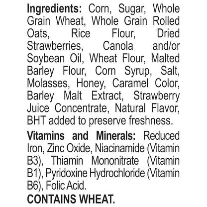 Honey Bunches of Oats with Strawberries Breakfast Cereal – Kid-Friendly Cereal for the Family Pantry and Lunchbox Station