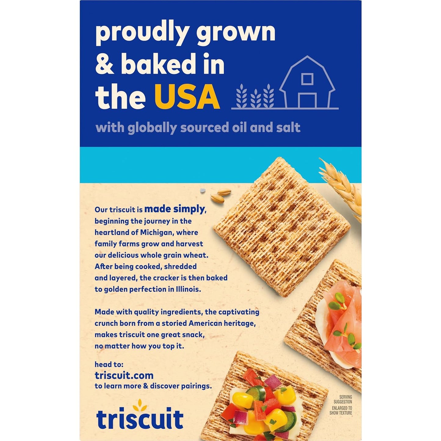 Triscuit Hint of Sea Salt Whole Grain Crackers – Filling Desk Snack for Focused Work-from-Home Days