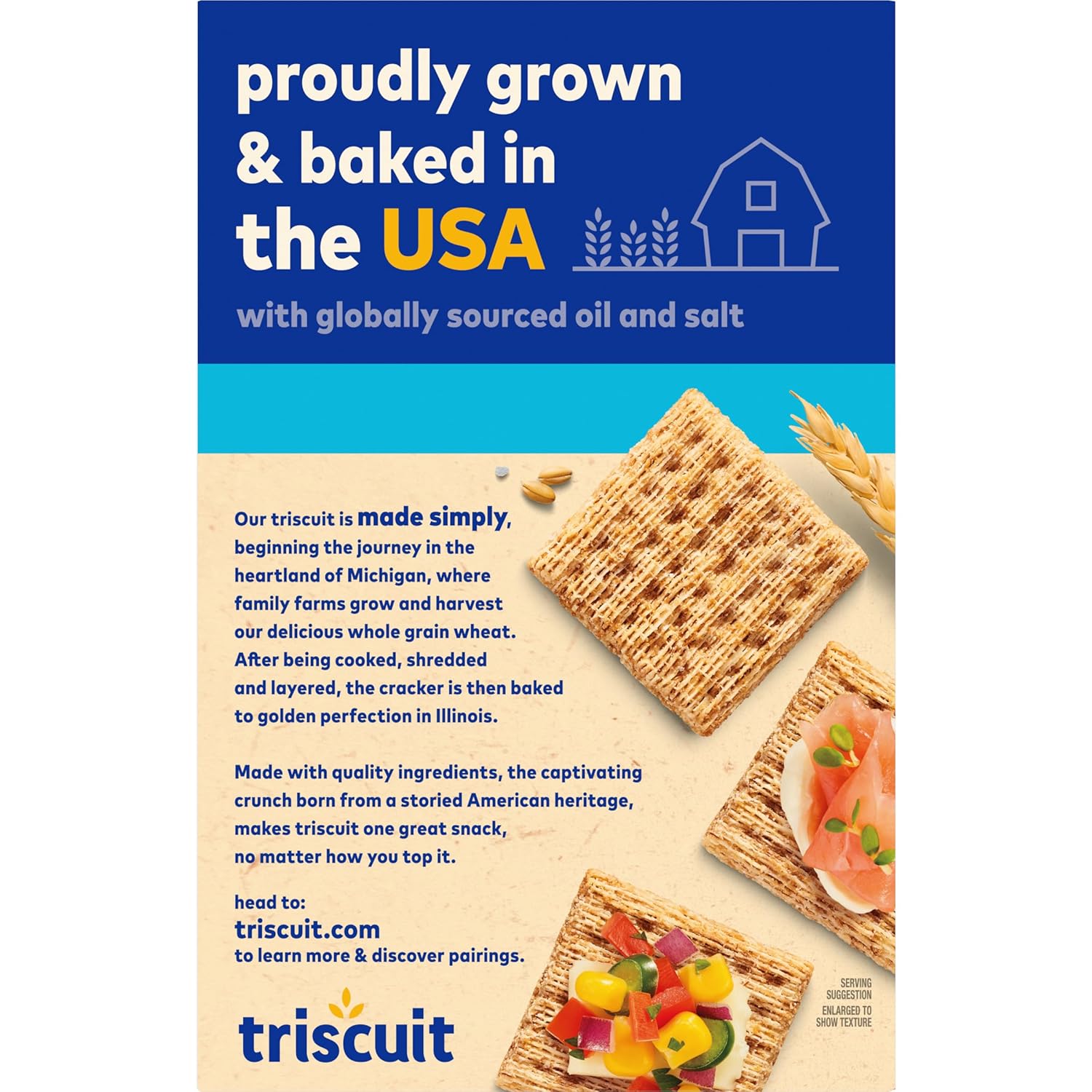 Triscuit Hint of Sea Salt Whole Grain Crackers – Filling Desk Snack for Focused Work-from-Home Days