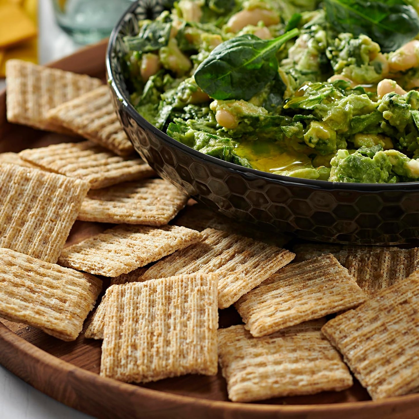 Triscuit Hint of Sea Salt Whole Grain Crackers – Filling Desk Snack for Focused Work-from-Home Days
