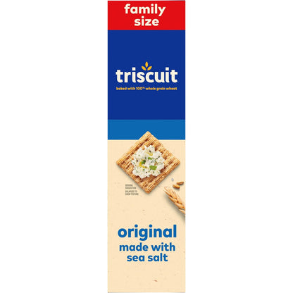 Triscuit Original Whole Grain Wheat Crackers – Clean-Label Vegan Crackers for Wellness Pantry and Lunch Bag, 12.5 oz