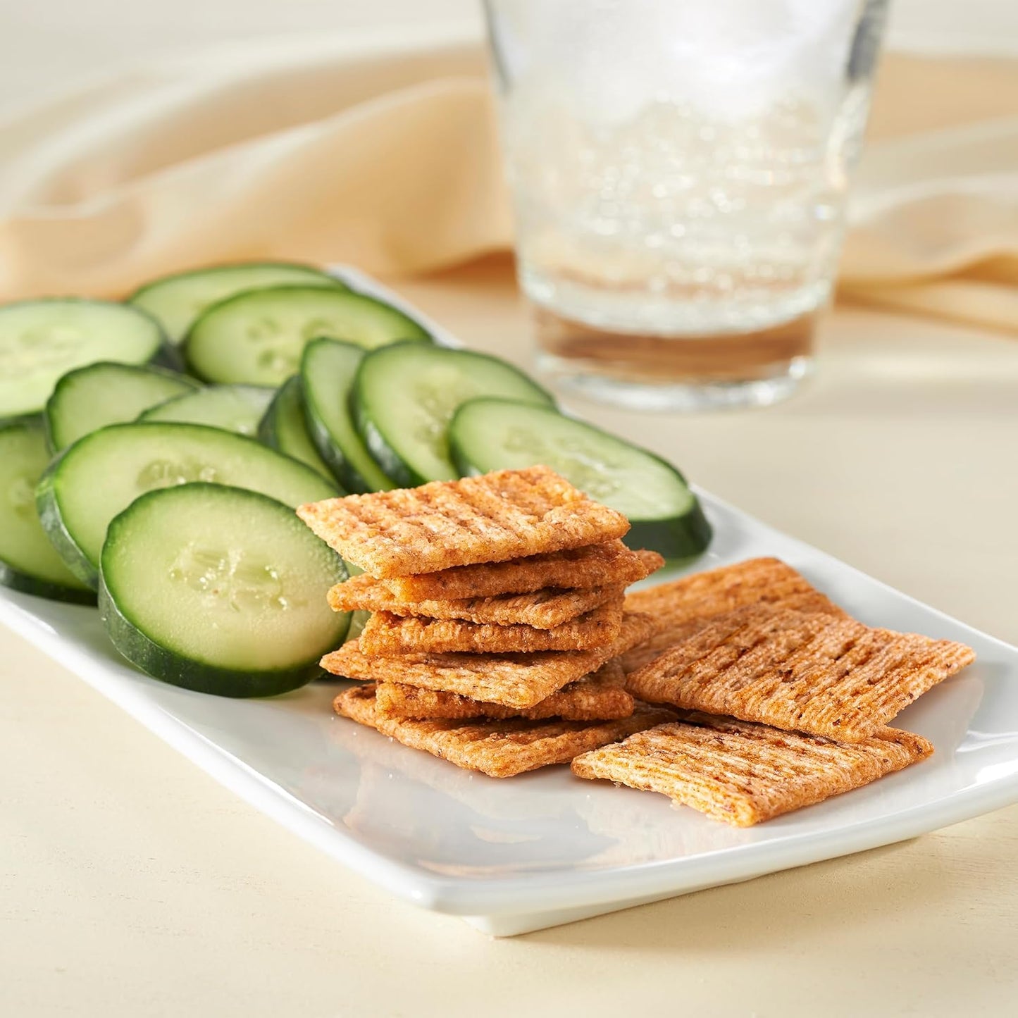 Triscuit Reduced Fat Crackers – Clean Ingredient Office Desk Snack for Calorie-Conscious Wellness Enthusiasts