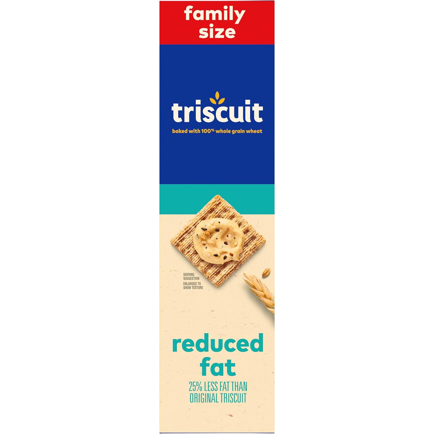 Triscuit Reduced Fat Crackers – Clean Ingredient Office Desk Snack for Calorie-Conscious Wellness Enthusiasts