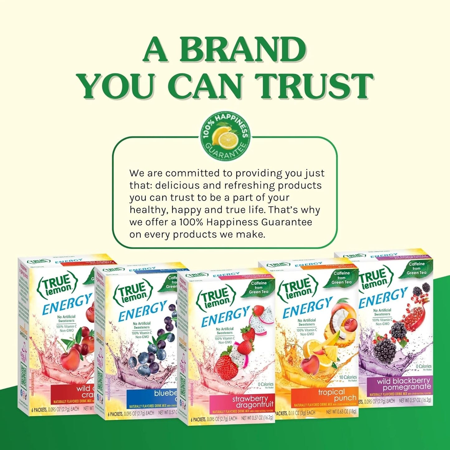 True Lemon Energy Blueberry Acai – Mindful Energy Boost Packets with Vitamin C for Stress-Free Workdays