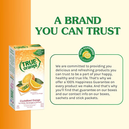 TRUE ORANGE Water Enhancer – Real-Fruit Citrus Flavoring for Calorie-Conscious Home Kitchens