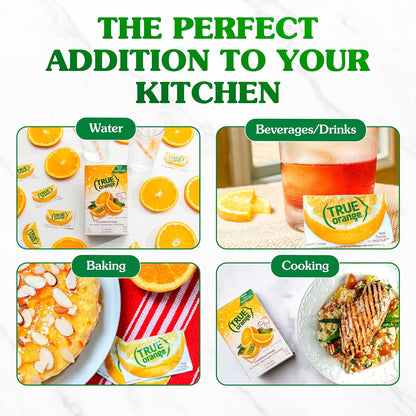 TRUE ORANGE Water Enhancer – Real-Fruit Citrus Flavoring for Calorie-Conscious Home Kitchens