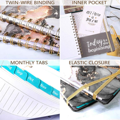 PAPERIAN 2024 Planner – Back-to-School Gift for College Students, A5 Weekly and Monthly Agenda