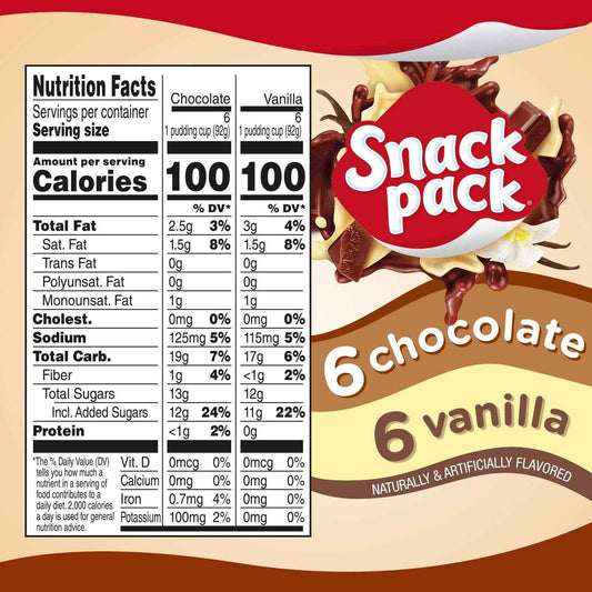 Snack Pack Pudding Cups – Nostalgic Care Package Gift for College Students and New Homeowners