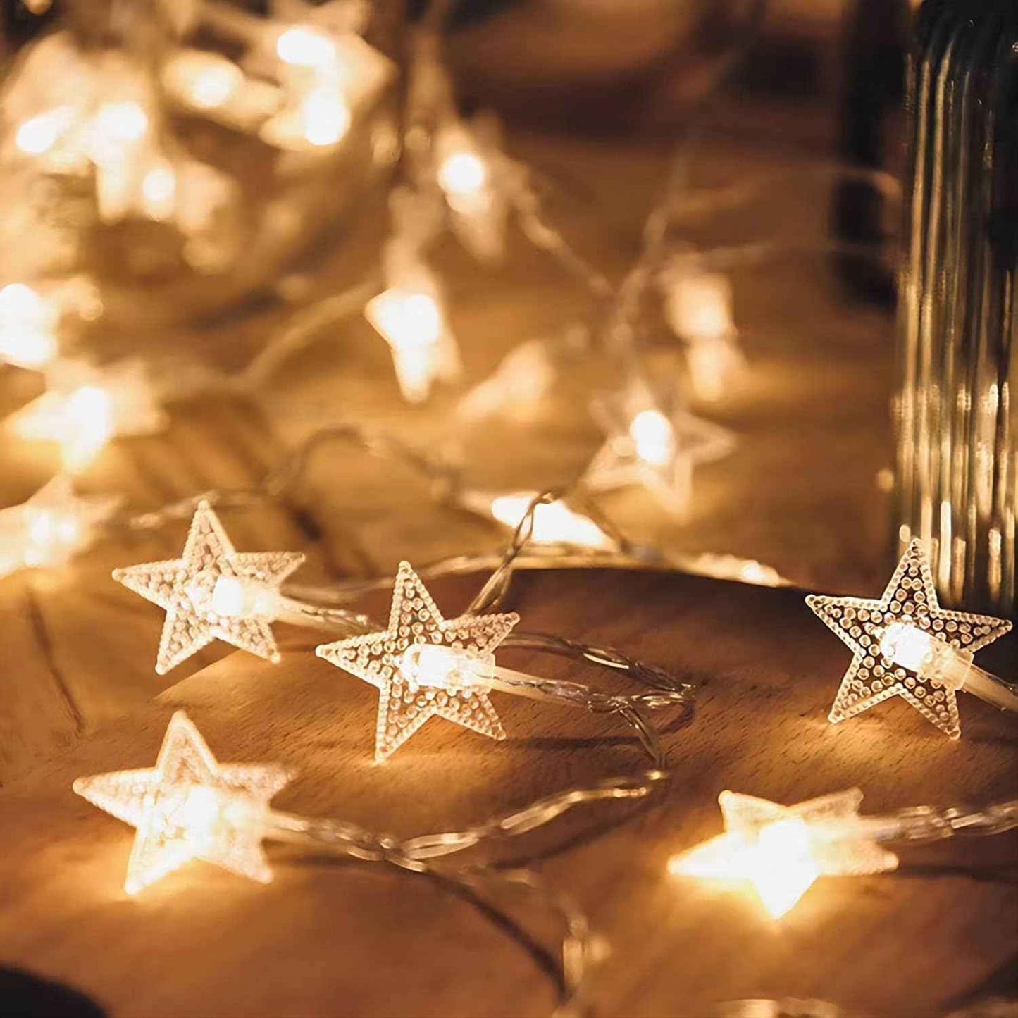 Starlite Battery Star String Lights – Portable Camp and RV Awning Decor, 20FT Cord-Free