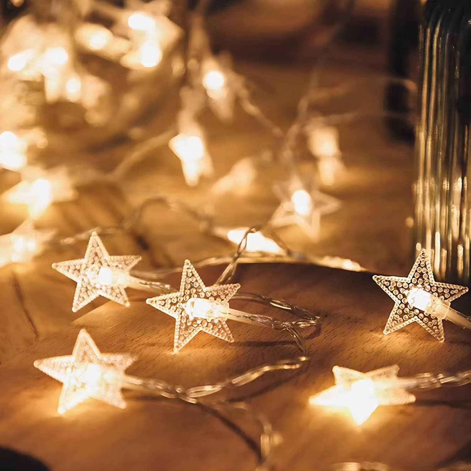 Starlite Battery Star String Lights – Portable Camp and RV Awning Decor, 20FT Cord-Free