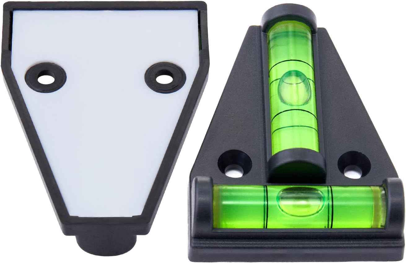 Firecore 4PCS T Bubble Level Set – Portable Cross-Check Leveling for Campsite RV and Trailer Setup