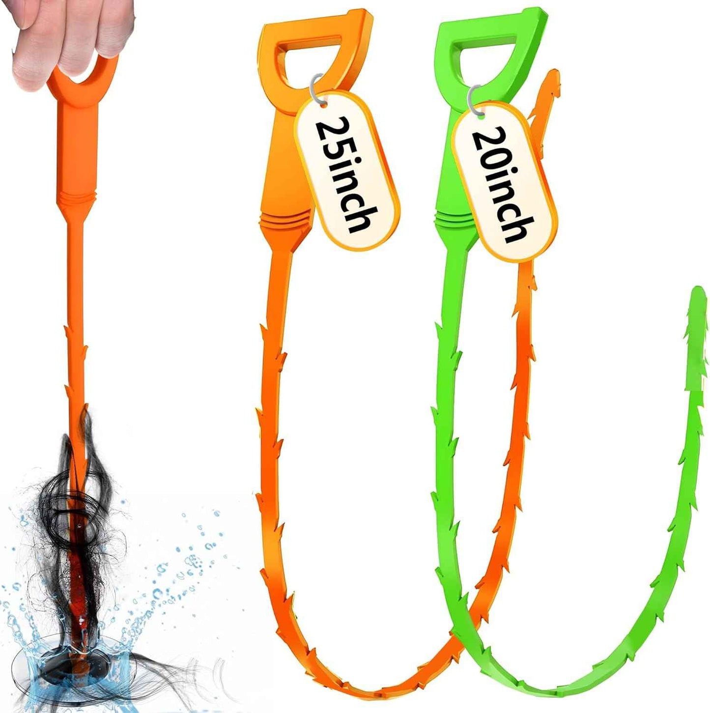 Drain Snake Set - Minimalist Drain Cleaning Tool for Kitchen Sink and Bathroom Sink Clogs