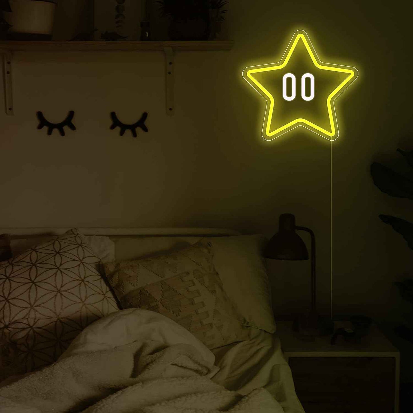 Star Neon Sign – Modern Wall Decor for Bedroom and Living Room, Star-Shaped LED Accent Light
