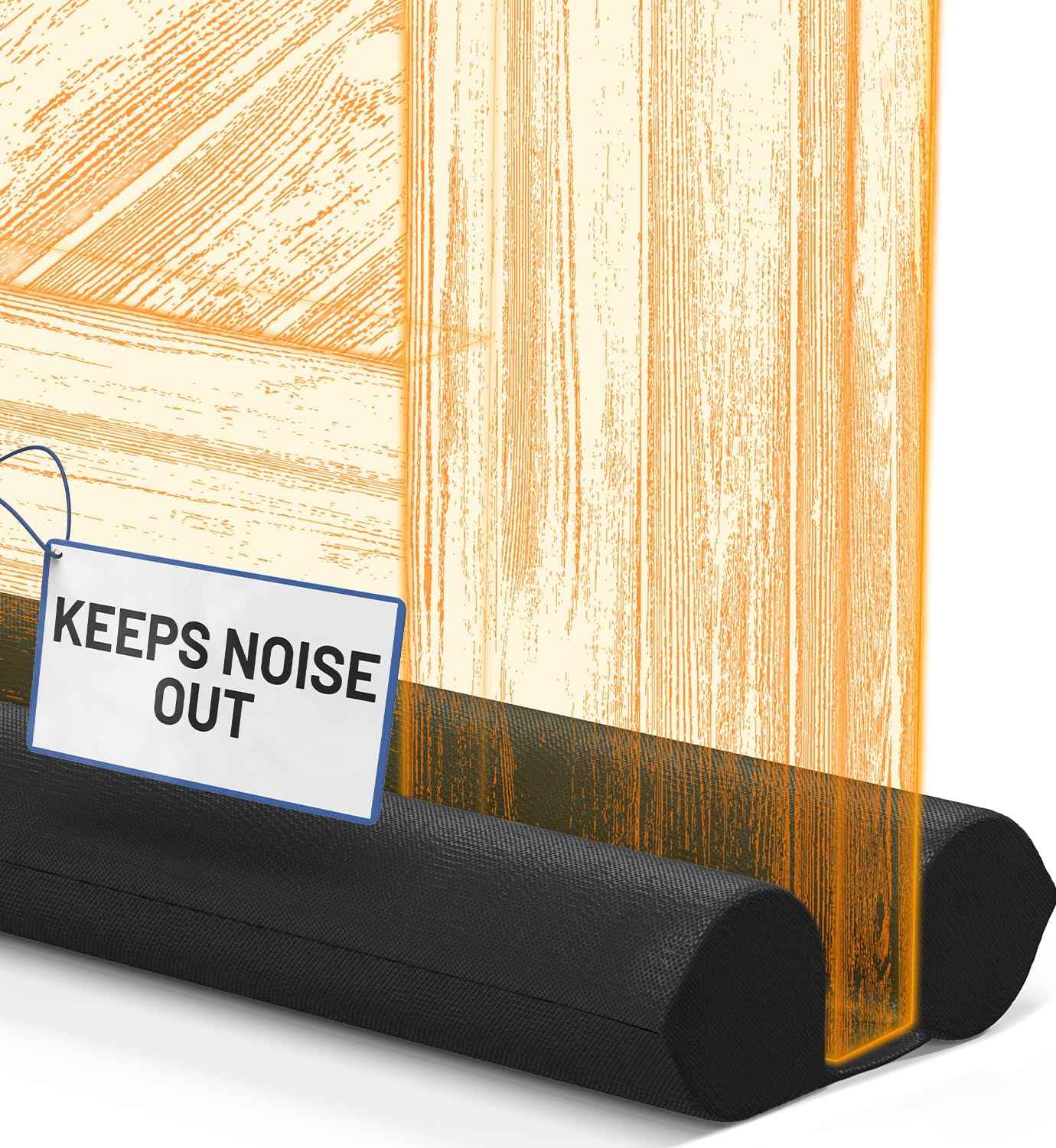 Everlasting Comfort Under Door Draft Stopper – Kid and Pet Safe Door Gap Blocker, No Hardware Required