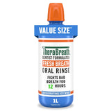 TheraBreath Fresh Breath Oral Rinse – Mindful Morning Wellness Ritual, Alcohol-Free Invigorating Icy Mint for Sensitive Mouths