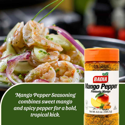 Badia Mango Pepper Quick Weeknight Seasoning for 15-Minute Dinners, Meal Prep Stations, and Fast Lunch Solutions
