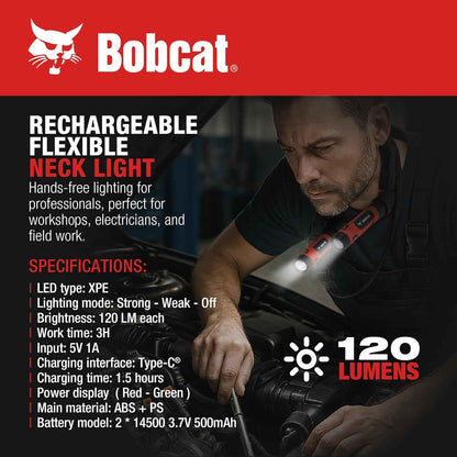 Bobcat LED Neck Reading Light – Practical Birthday and Holiday Gift for Mom, Dad, and Grandparents