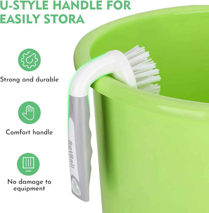 SetSail Scrub Brush – Clean-Line Utility Brush for Uncluttered Studio Kitchen Storage