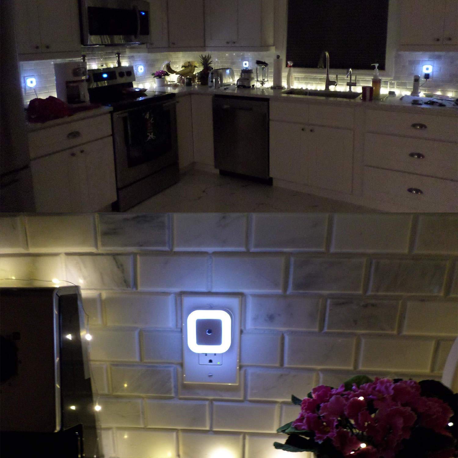 Uigos LED Night Light 6-Pack – Thoughtful Housewarming Gift for New Homeowners, Plug-in Dusk to Dawn Light