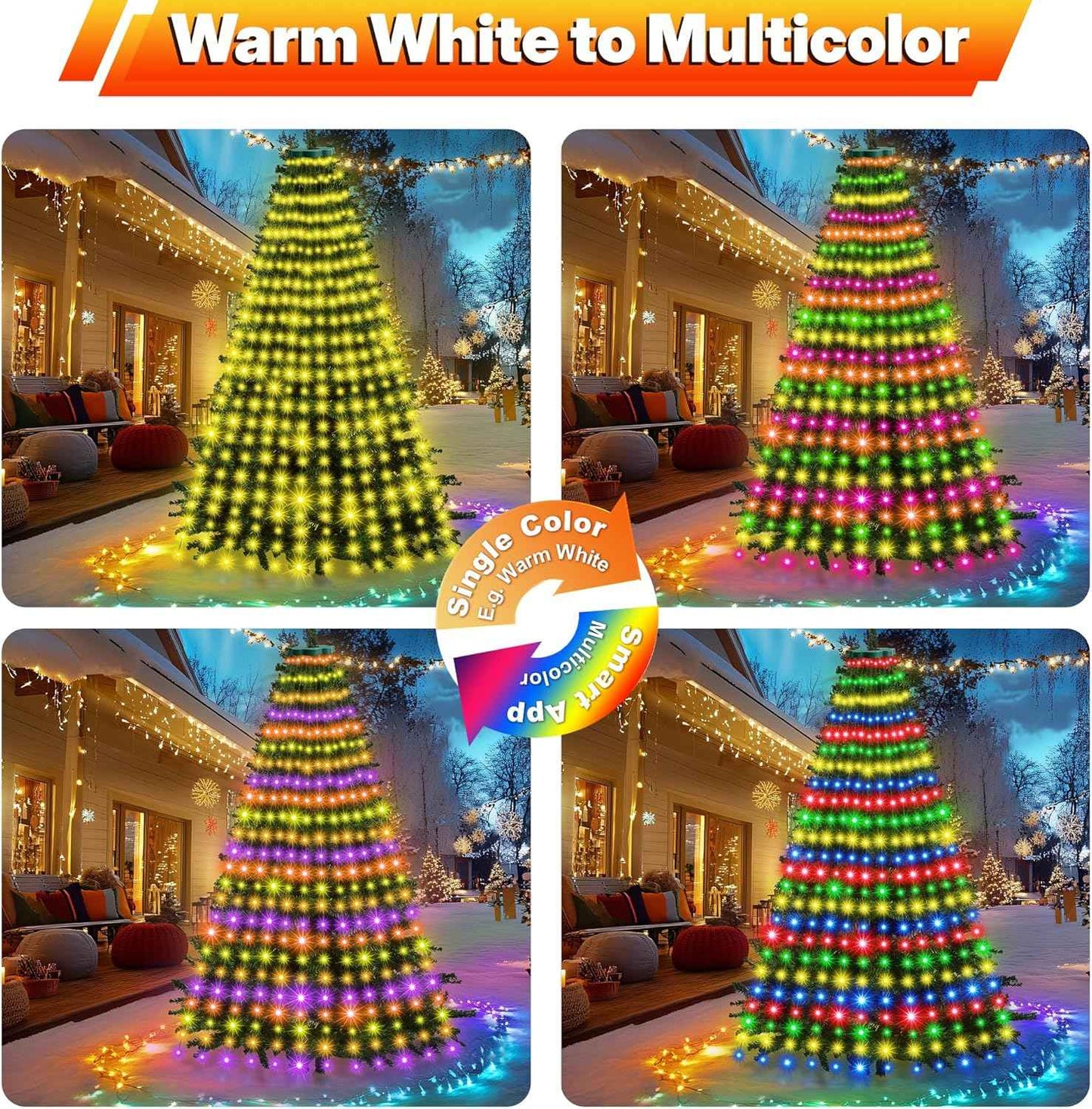 Surplife Touch-Safe Cascading Lights – Child-Friendly Christmas Decor for Nursery and Kids' Bedroom