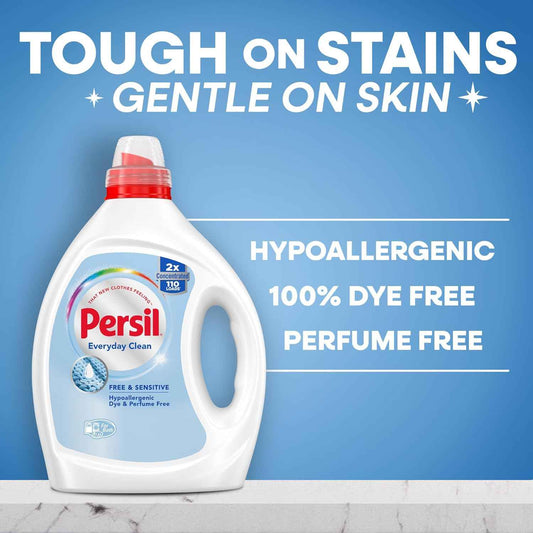 Persil Free & Sensitive Laundry Detergent – Hypoallergenic Baby Laundry Soap for Nursery and Playroom Safety