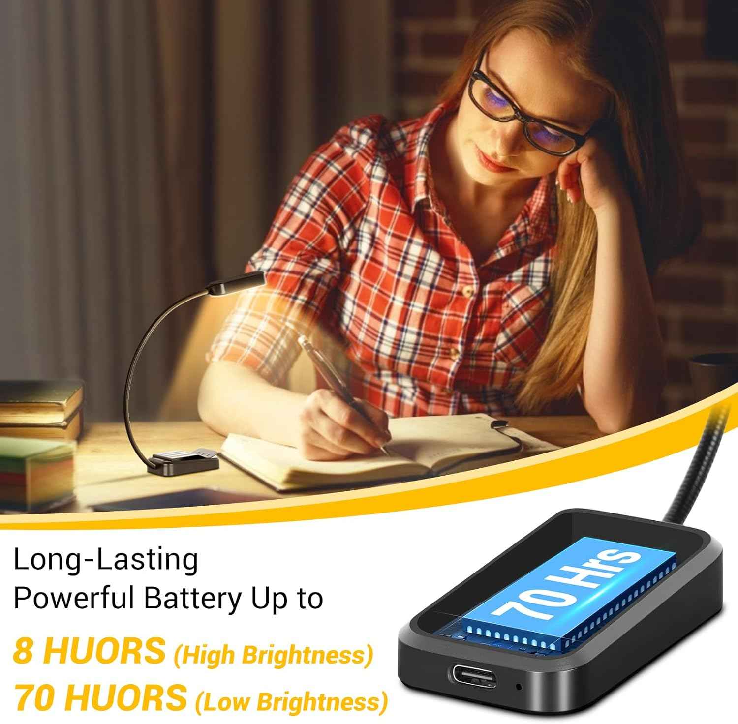 Glow Readers Bedside Reading Light – Romantic Valentine's Day Gift for Avid Book Lovers