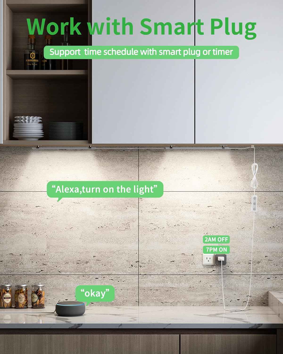 BRIGHTWILL Warm White Under Cabinet LED – Ambient Bar Light for Cozy Bedroom, Living Room, and Entertainment Centers