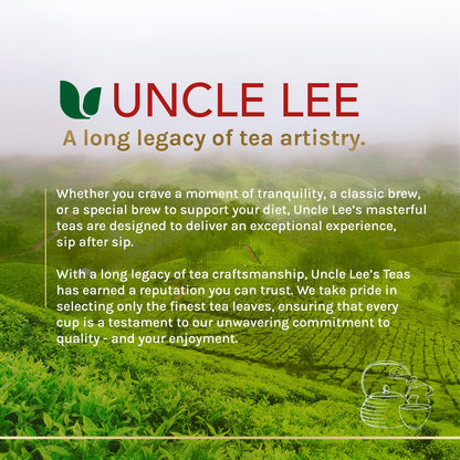 Uncle Lee's Organic Matcha Green Tea Bags – Mindful Morning Beverage for Meditation and Self-Care, 40 Count