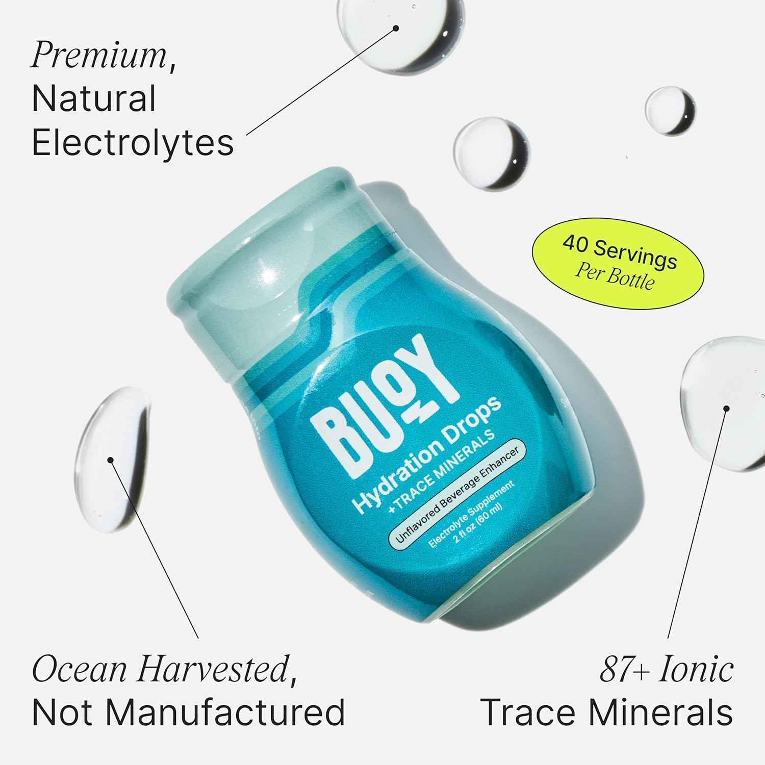 Buoy Electrolyte Drops – Clean-Label Mineral Hydration for Uncluttered Kitchen Counters