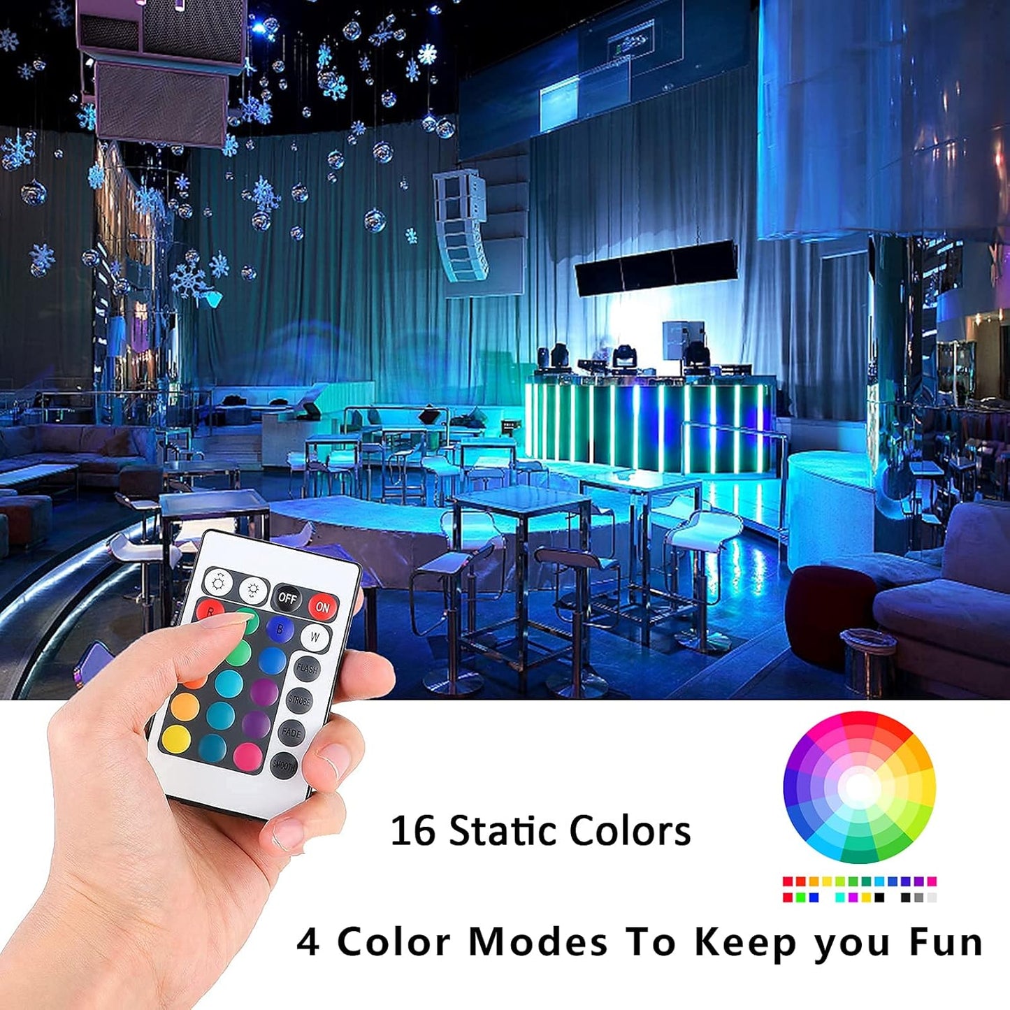 universal compatibility with dc12v 4-pin smd 5050, 3528, and 2835 rgb led strips