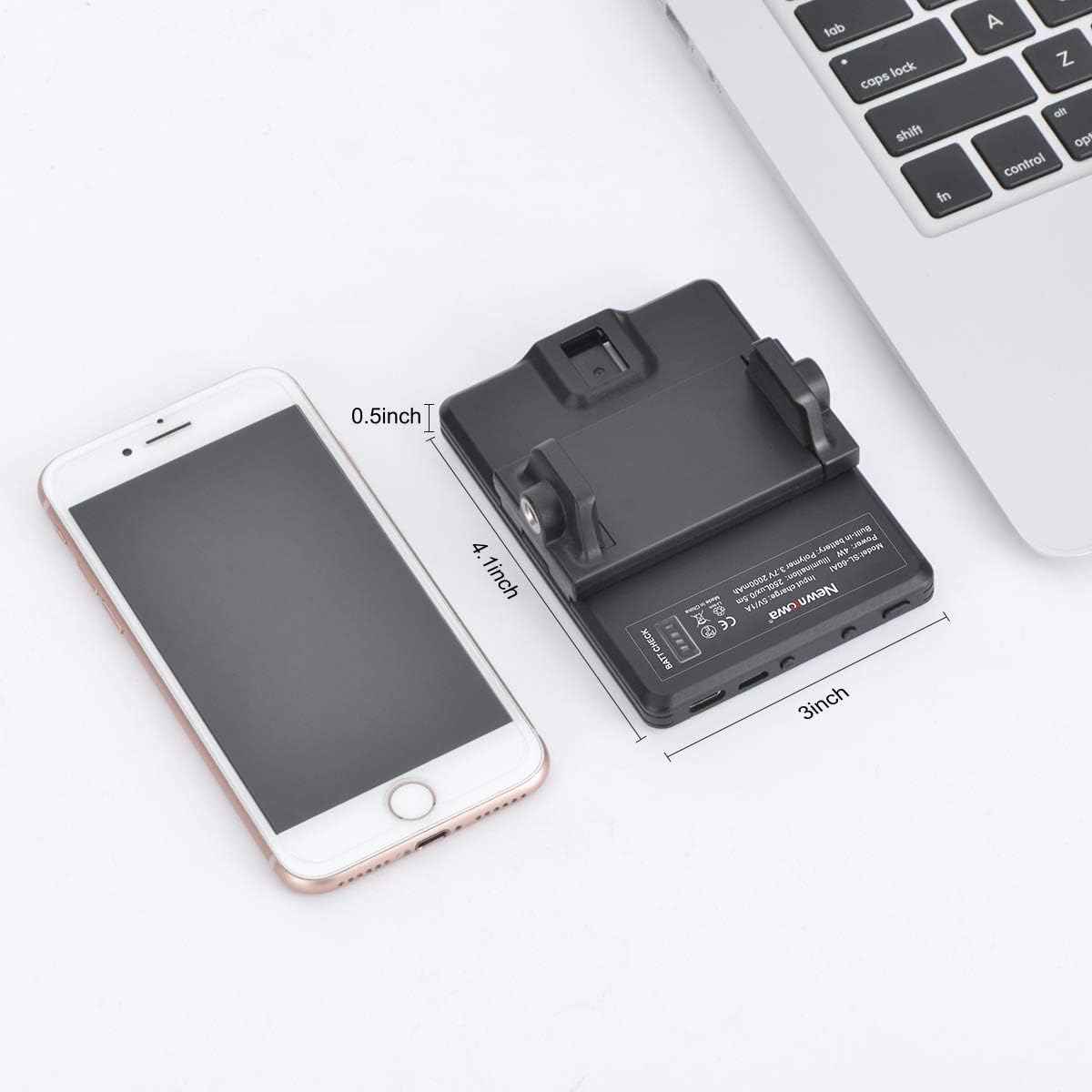 Newmowa Portable Clip Light – On-Location Fill Light for Vloggers Shooting Outdoors and at Events