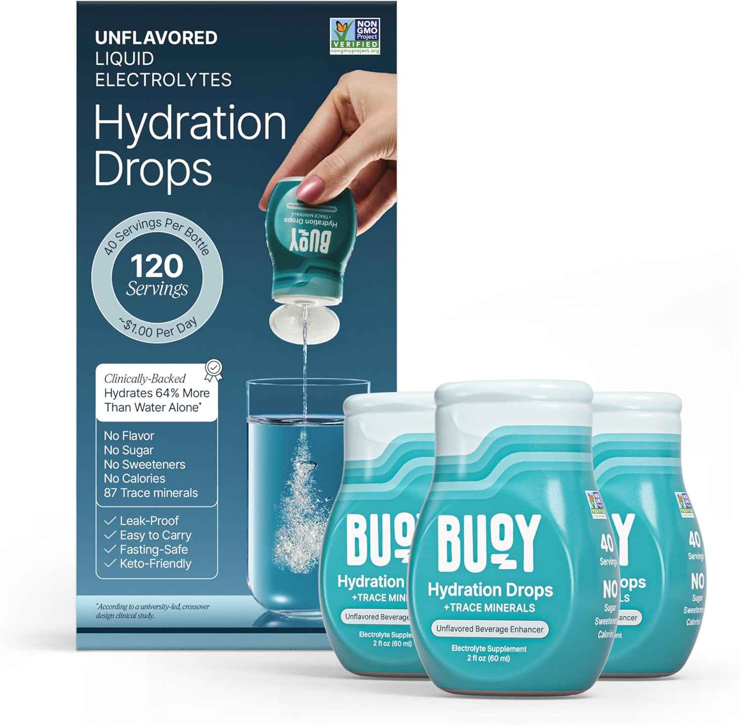 Buoy Electrolyte Drops – Clean-Label Mineral Hydration for Uncluttered Kitchen Counters