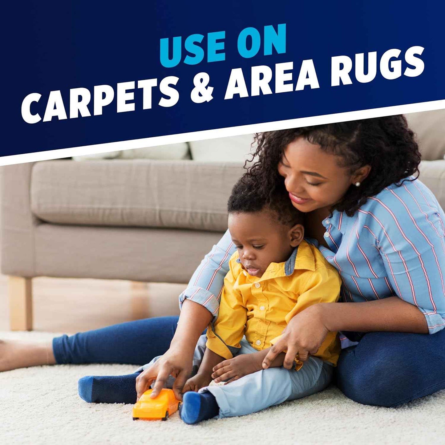 OxiClean Large Carpet Cleaner Solution – Living Room Refresh for Wall-to-Wall Carpet, 64 fl oz Steam Machine Refill