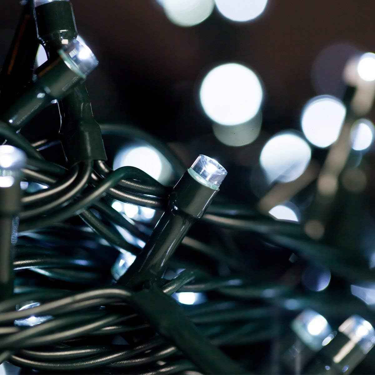 FULLBELL Gothic String Lights 33ft 100 LED Black Wire – Moody Bedroom & Living Room Decor with 8 Modes & Memory Function