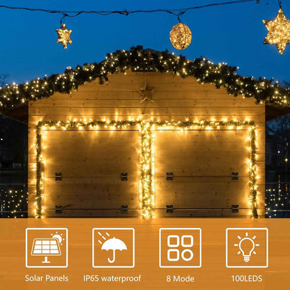 Lumivox Solar String Lights – Thoughtful Birthday Gift for Mom, Women, and Housewarmings with 8 Modes