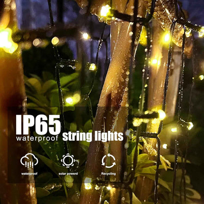 Lumify 2-Pack Solar String Lights – Flameless Outdoor Decor Safe for Kids and Pets