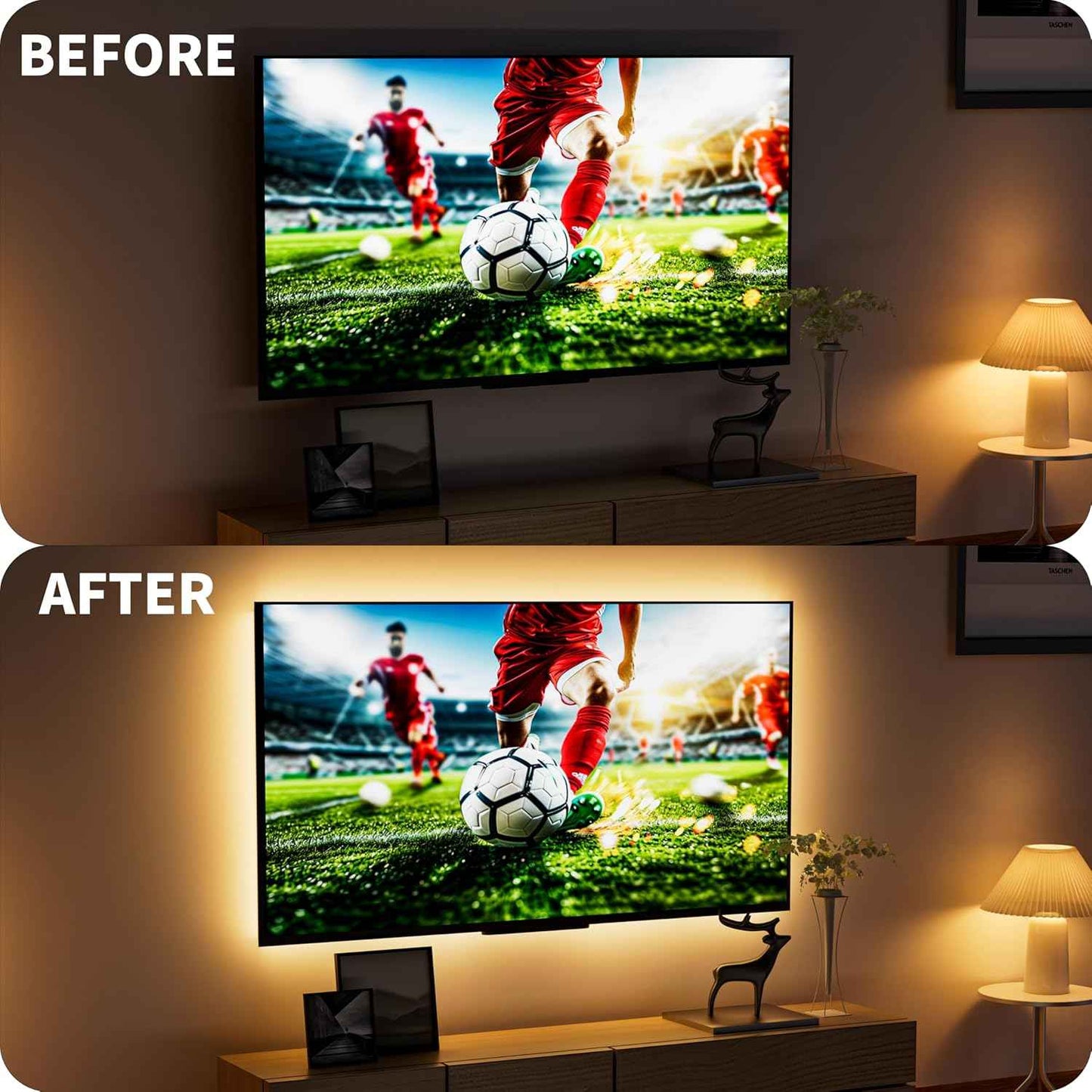 PAUTIX 5V COB LED Strip Light – Tool-Free USB Lighting for Clean, Clutter-Free Walls and Undisturbed Minimalist Interiors