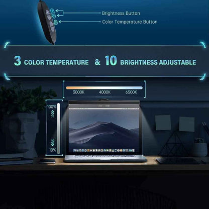 CATPOWER Monitor Light Bar – Late-Night Reading Light Without Disturbing Others, 10 Brightness Levels