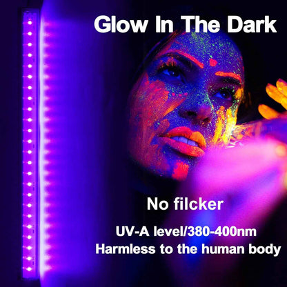 CICINY UV LED Strip – Cozy Living Room Atmosphere Light, Wall-Mounted Blacklight for Fluorescent Art
