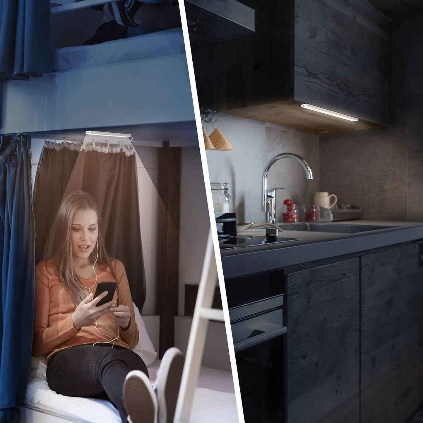 LucentGlow LED Under Cabinet Light – Cool Touch Kitchen Task Lighting Around Kids and Pets