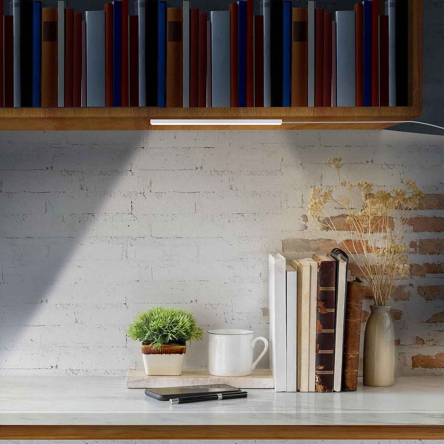 LuminAura Flicker-Free 12-Inch LED — Eye-Soothing Vanity and Reading Light for Nightly Wind-Down