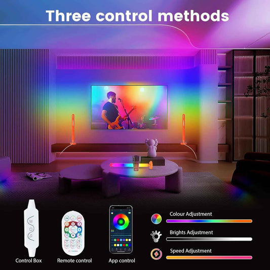 Borllyem Smart LED Light Bars for Wind-Down Ritual, Timer-Set Calming Bedroom Ambient Lighting
