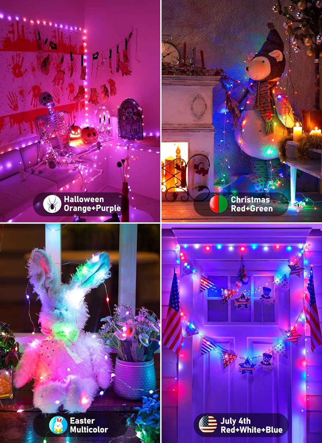 Minetom Fairy Lights for Kids Room – Safe Cool to Touch LED String Lights, 33FT Remote Timer for Nursery