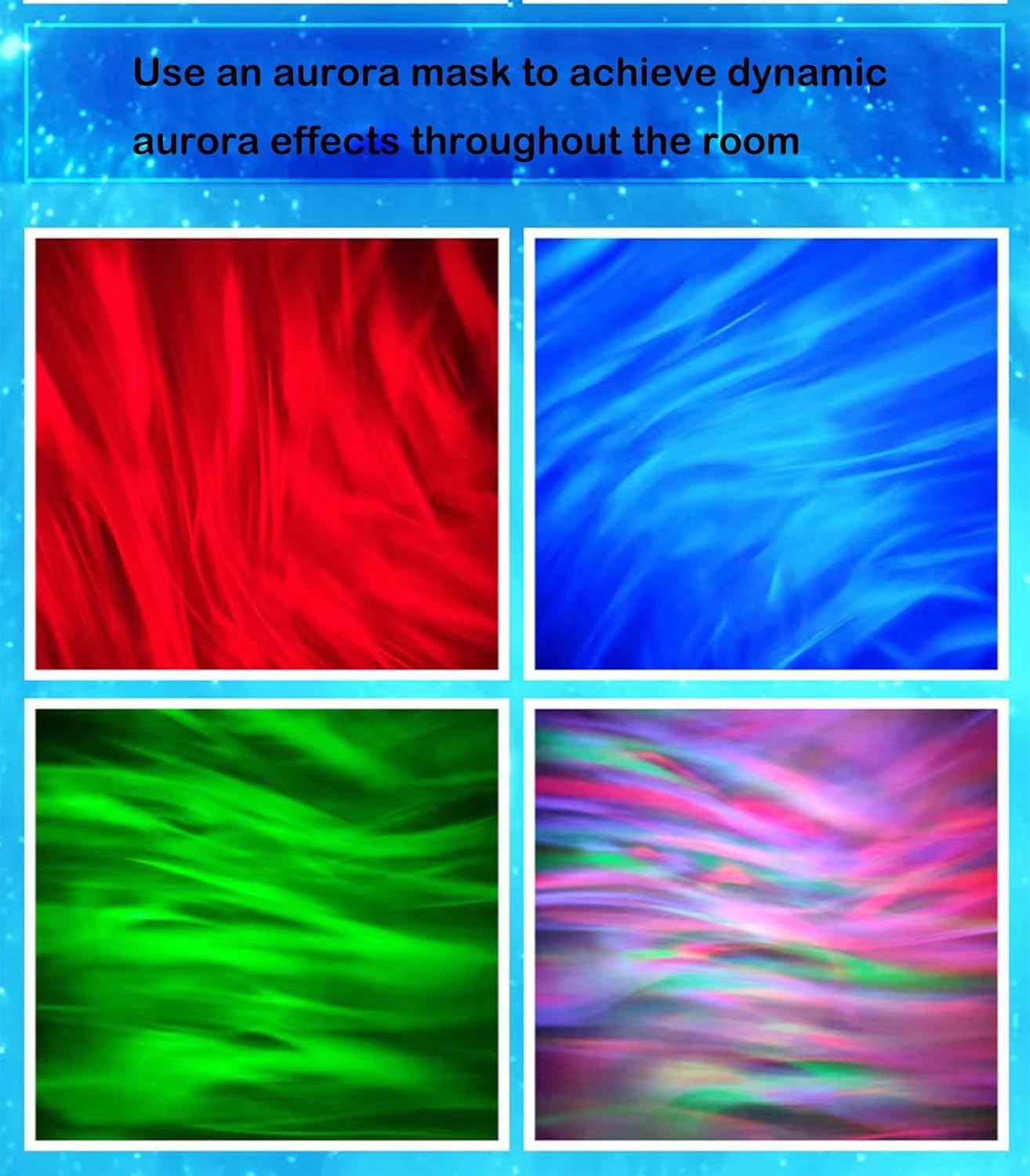 LUMENA Aurora Sleep Light – Calming Northern Lights and Ocean Wave Projector for Bedtime Wind Down and Meditation Routines