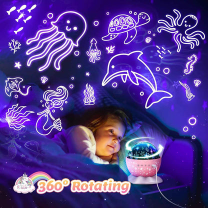 Calming Night Light for Kids Bedtime Routine – 3-in-1 Star Projector Lamp for Sensory Wind Down
