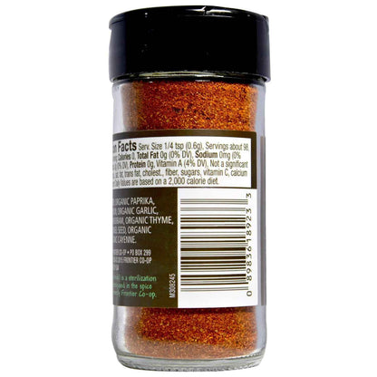 Frontier Co-op Organic Cajun Seasoning 2.08 oz – Clean-Label Pantry Staple for Mindful Home Cooking