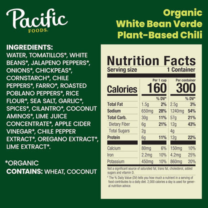 Pacific Foods Organic Fire Roasted Vegetable Chili – Shelf Stable Camp Dinner for the Trail
