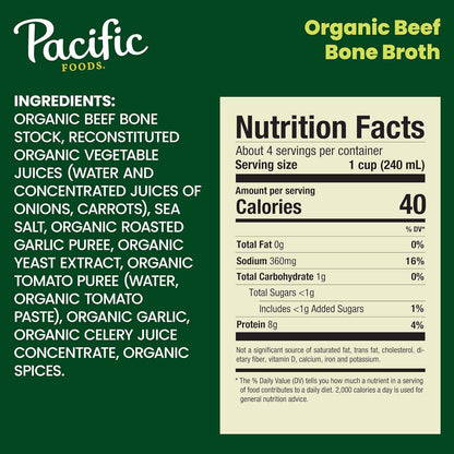 Pacific Foods Organic Beef Bone Broth – Pantry Staple Styled in a Modern Farmhouse Kitchen